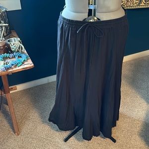Lane Bryant Black Floor Length Skirt in 26/28.